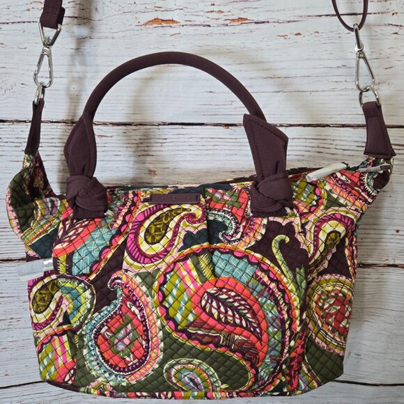 #207 Vera Bradley Hadley Satchel in Heirloom Paisley – NWT – Retired Pattern - Picture 1 of 5